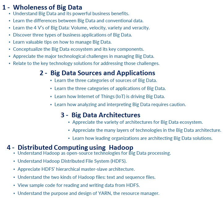 BDPC Certificazione Big Data Professional Cultura